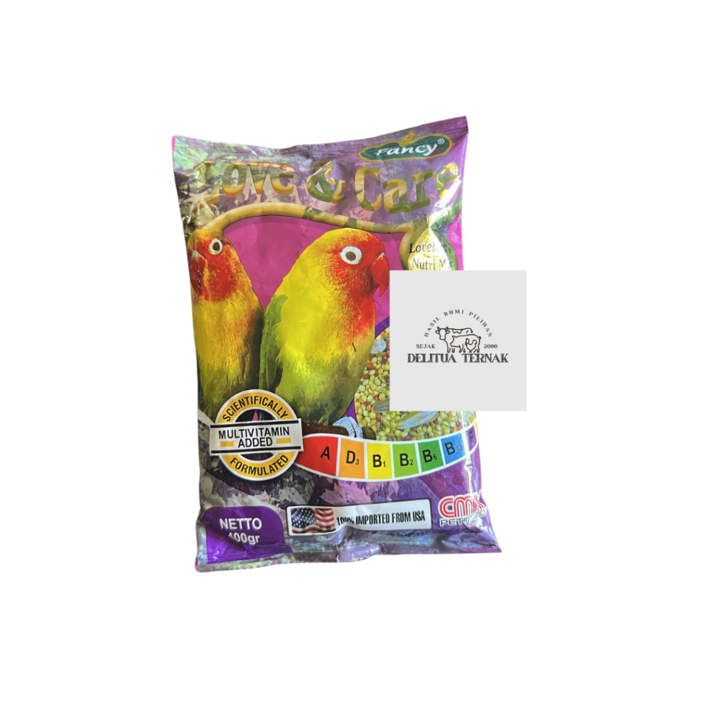 Love & Care Fancy – Pakan Lovebird Multivitamin 400gr (Import USA)
