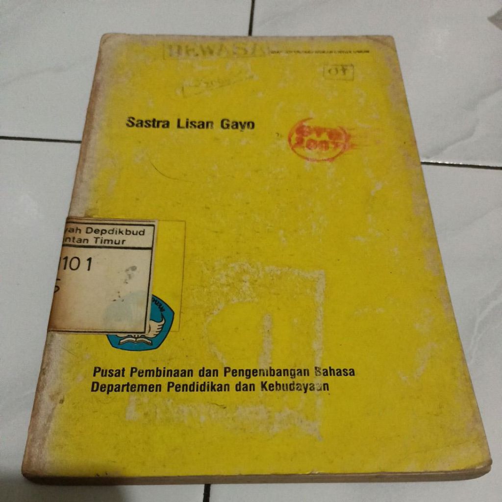 buku sastra lisan gayo