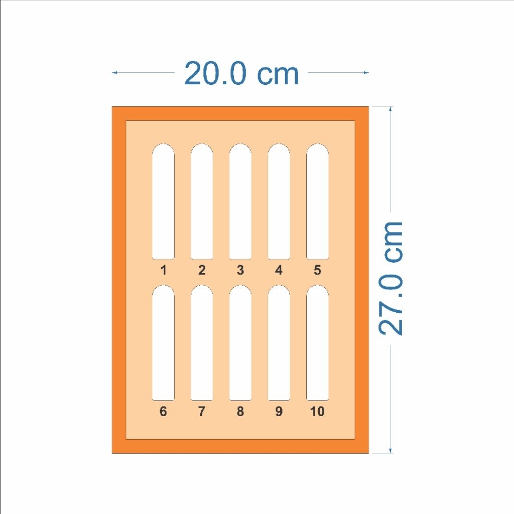 Rak Tempat HP 10 Slot Rak HP Service Management Box Rak Penyimpanan HP Susun Kayu
