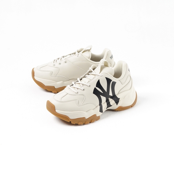 Sepatu MLB NY SIDE BLACK BROWN BEIGE RYTON HIGH SNEAKER 100% ORIGINAL