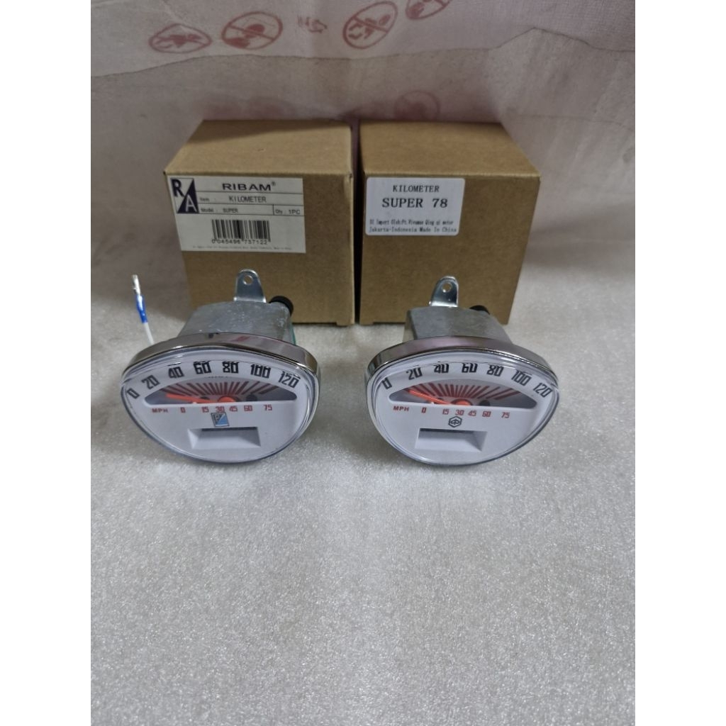 Kilometer Speedometer Vespa Super, Sprint 1970 1978 Termurah Langka