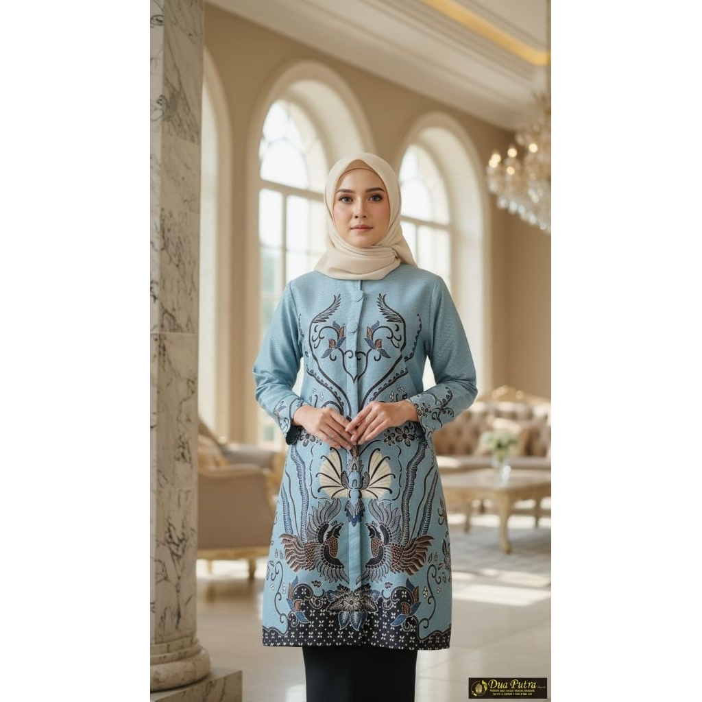 TUNIK BATIK DOBBY LAPIS TRIKOT PREMIUM