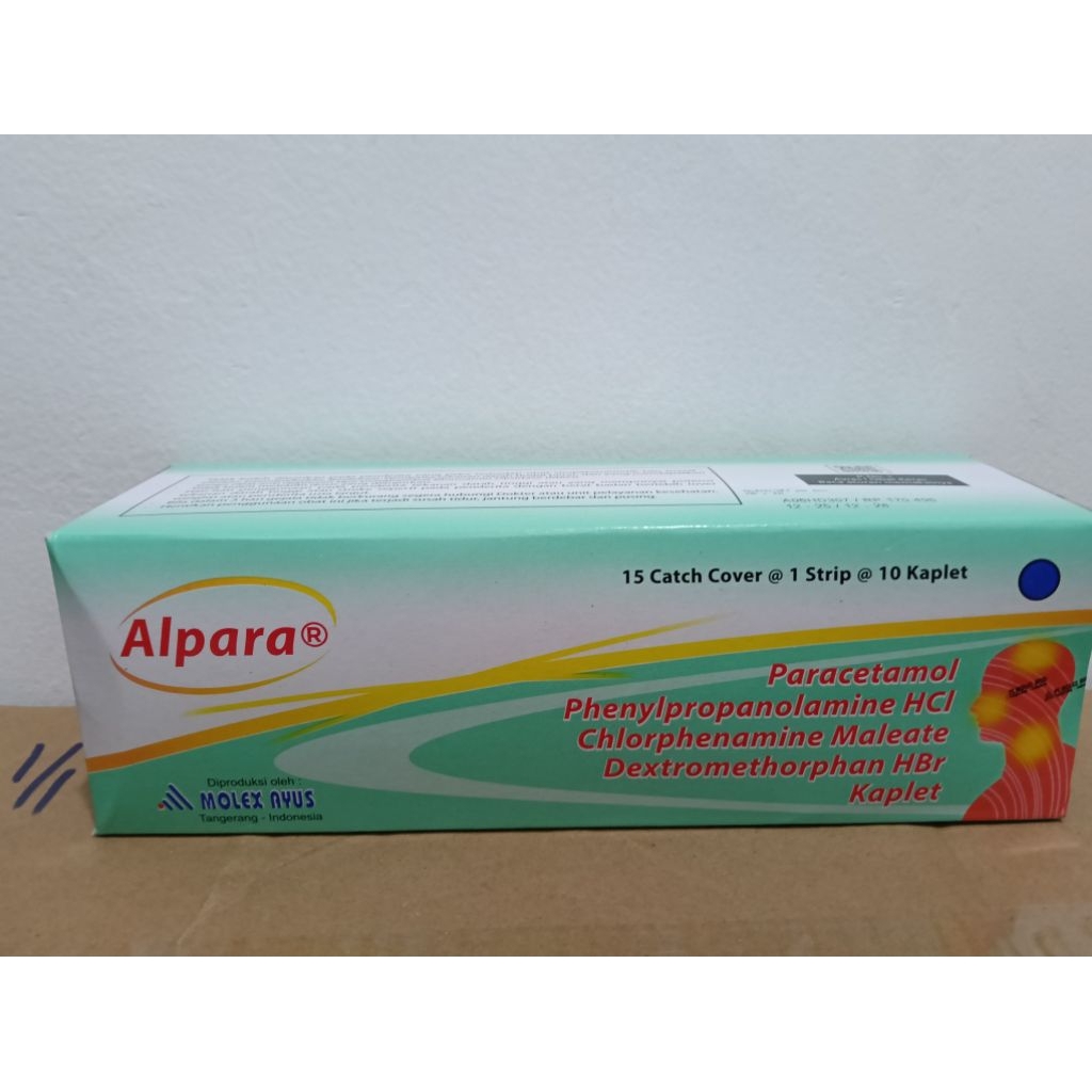 Alpara Kaplet Obat demam Batuk dan Flu, 1 Strip Isi 10 Kaplet