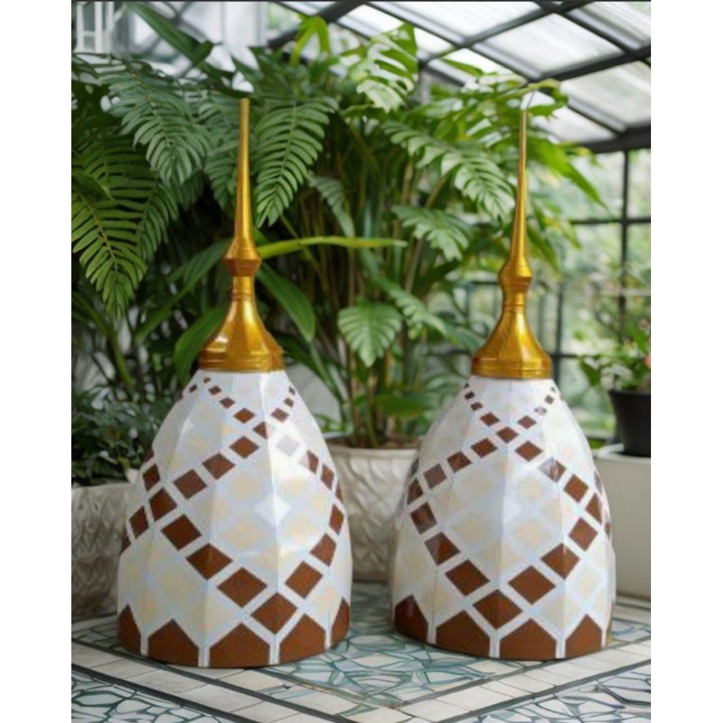 Kubah Masjid,Musholla Galvalum dekoratif ukuran tapak bawah 60 cm