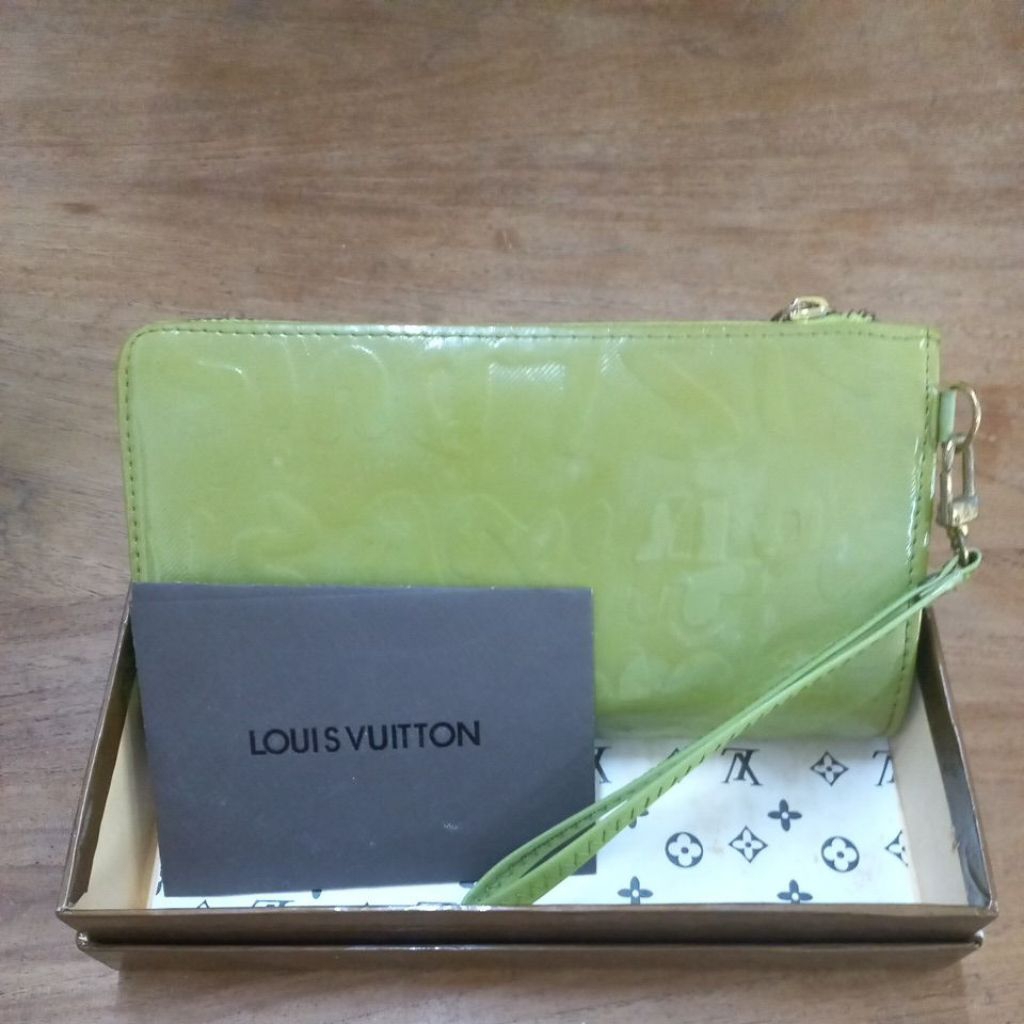 Dompet Panjang LV Warna Hijau