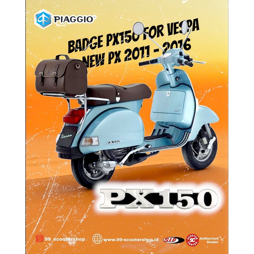EMBLEM TEPONG VESPA PX150 UNTUK VESPA NEW PX ORIGINAL PIAGGIO