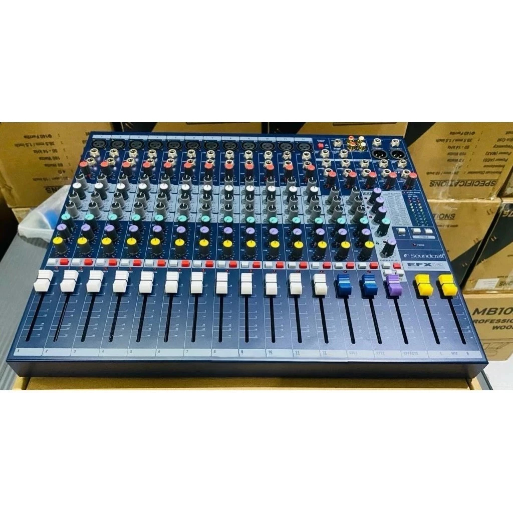 Mixer Audio Soundcraft EFX12 12 Channel 12Ch 12Chanel Efek Reverb Lexicon China by ACE Grade A 4 Ton