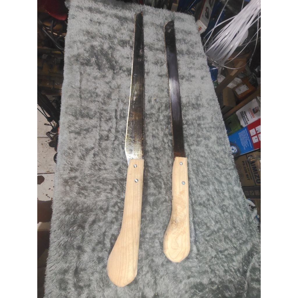 PARANG PANJANG BAHAN TIPIS BAJA ASLI ORIGINAL