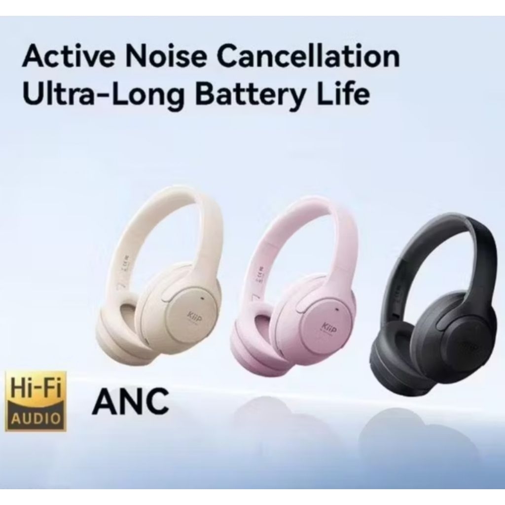 Kiip Wireless TH90 ANC Wireless Bluetooth Over Ear Headphone