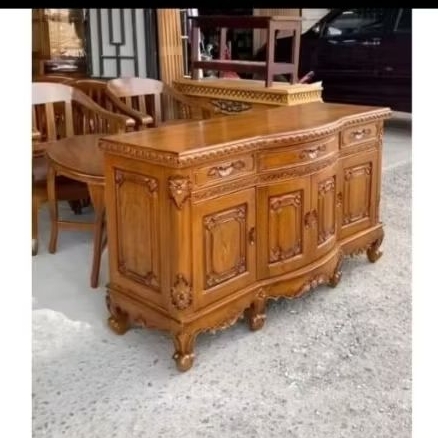 Buffet Meja tv Salina full kayu jati asli jepara uk. 150cm