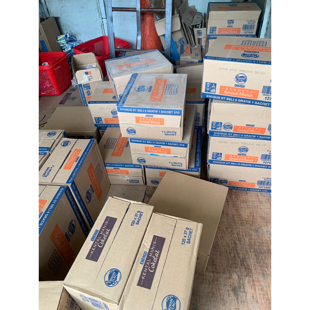 Grosir Satu Dus FRISIAN FLAG Susu Kental Manis 120 Sachet