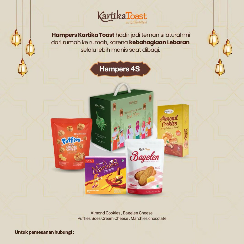 Hampers Lebaran Kartika Toast Kartika Sari – Paket 4S