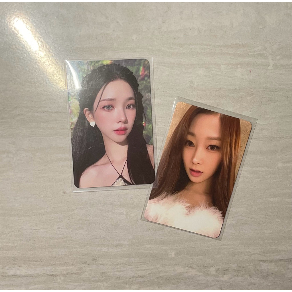 photocard official karina dewy giselle Christmas aespa smcu kardew tc xmast