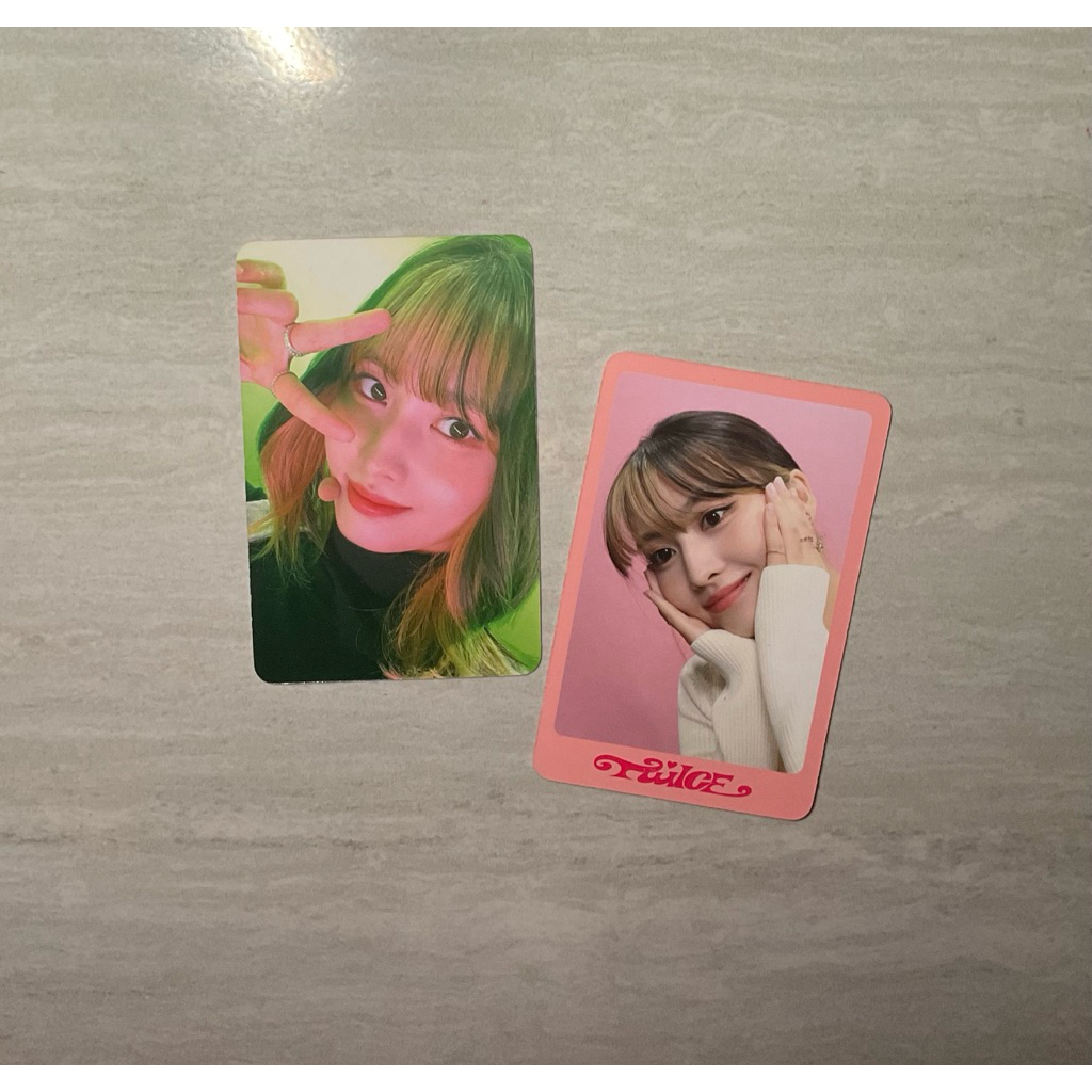 photocard official momo twice dicon konsep selca set