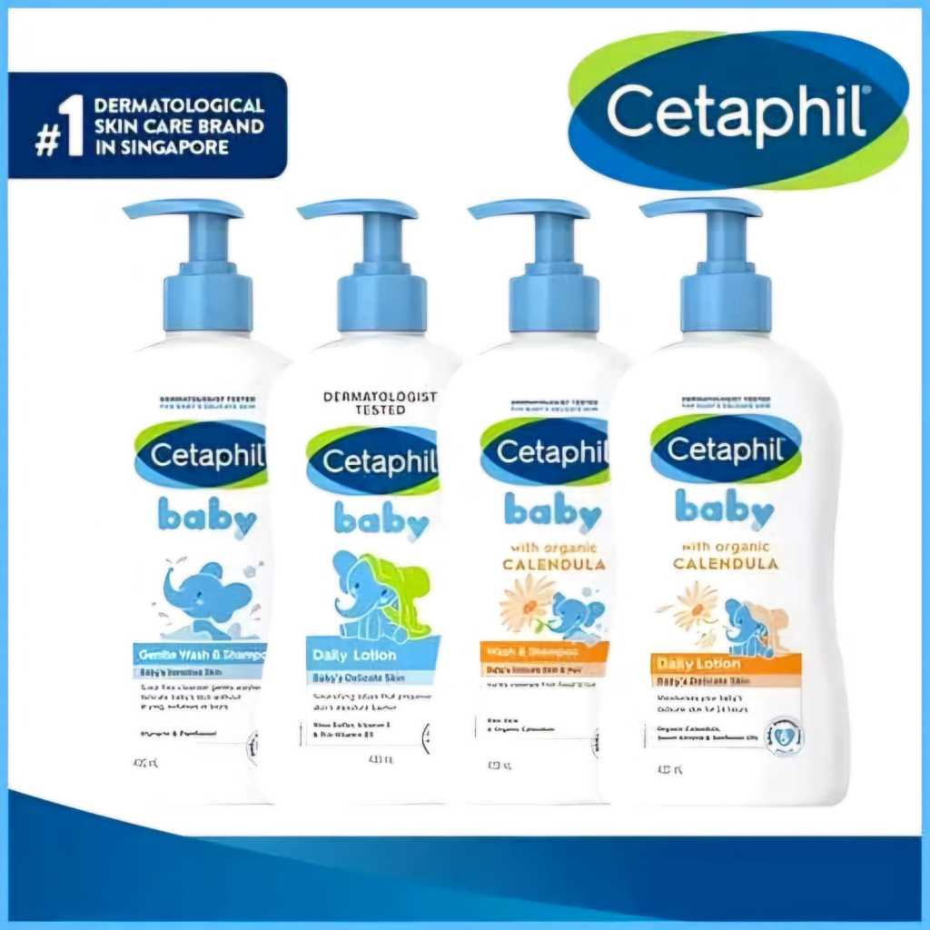 Cetaphil Baby Gentle Wash&Shampoo Glycerin & Cetaphil Baby WithOrganicCalendula/Daily Lotion 400Ml c