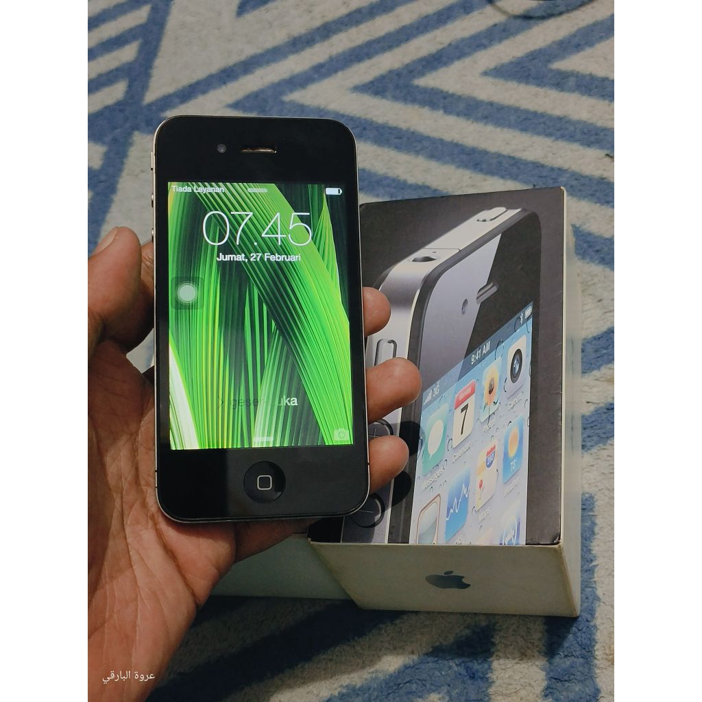 Iphone 4 Black Second Rasa Baru Fulsett Original Apple