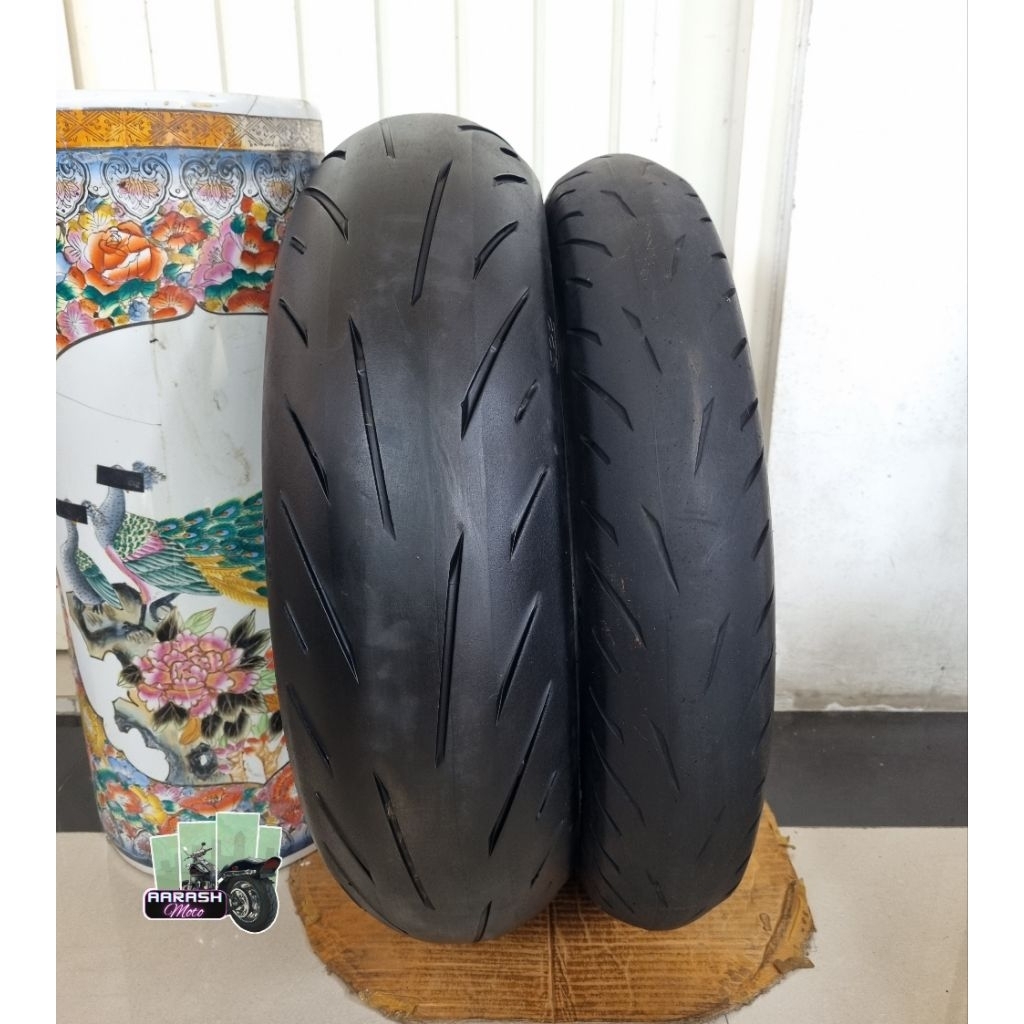 ban sepasang battlax s22 120/70 160/60 ring 17 s23 not pirelli moge power road