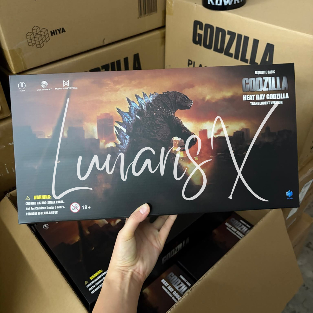 HIYA Toys Godzilla 2014 Exquisite Basic Series Heat Ray Translucent Original Action Figure
