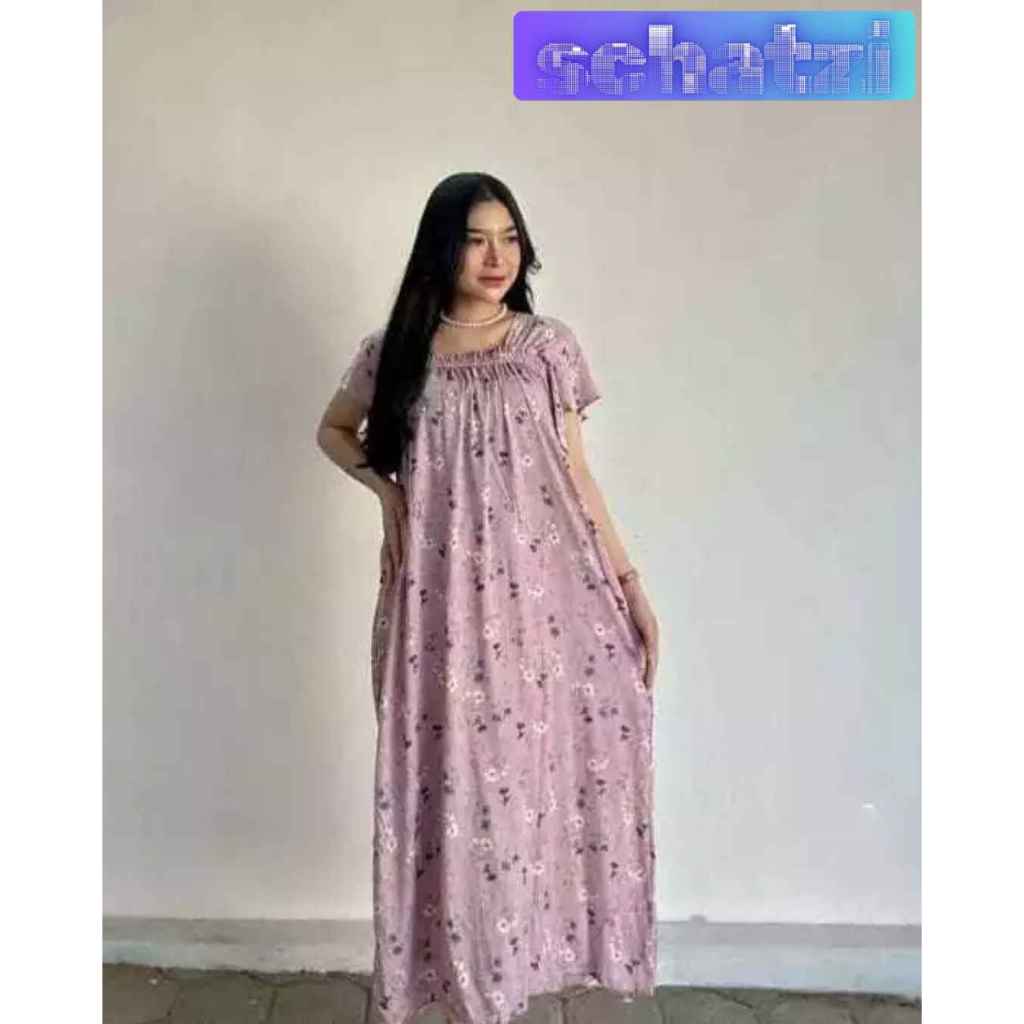 Daster Jumbo Fuji Rayon Lengan Pendek Daster Kekinian Daster Terbaru Daster Fuji schatzi