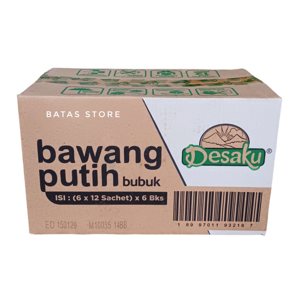 Desaku Bawang Putih Bubuk – 1 Karton isi 432 Sachet | Bumbu Dapur Praktis
