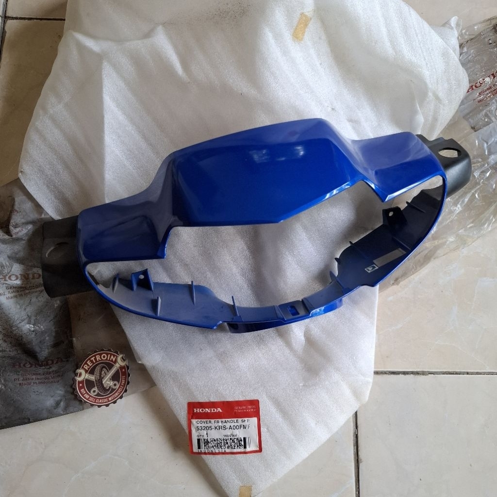 batok lampu depan honda supra fit lama biru original