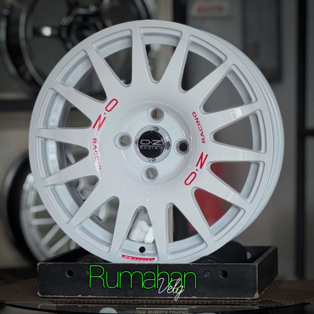 velg racing r15 oz racing rally lebar 6,5 pcd 4x100 velg racing r15 untuk mobil brio jazz city freed