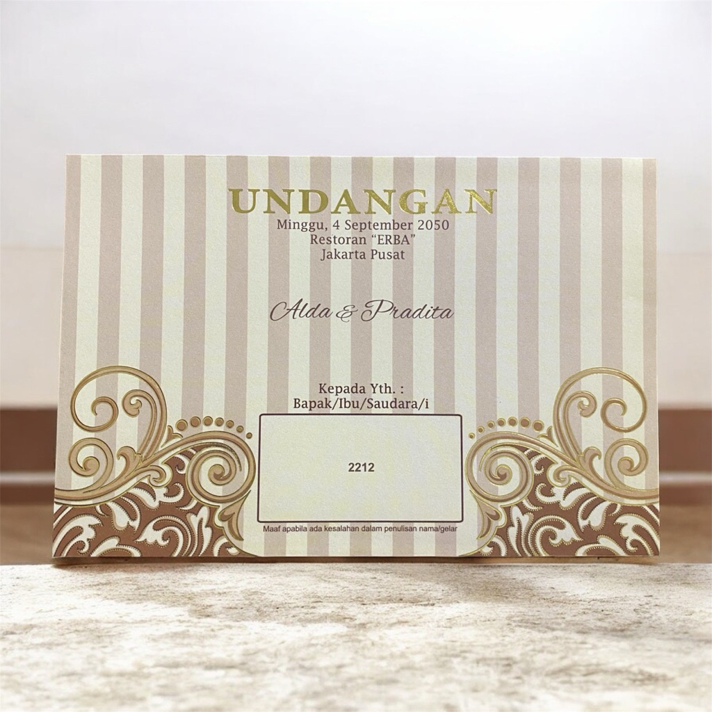 Blangko Undangan Erba 2212 (Tanpa Teks) Gratis File Setting