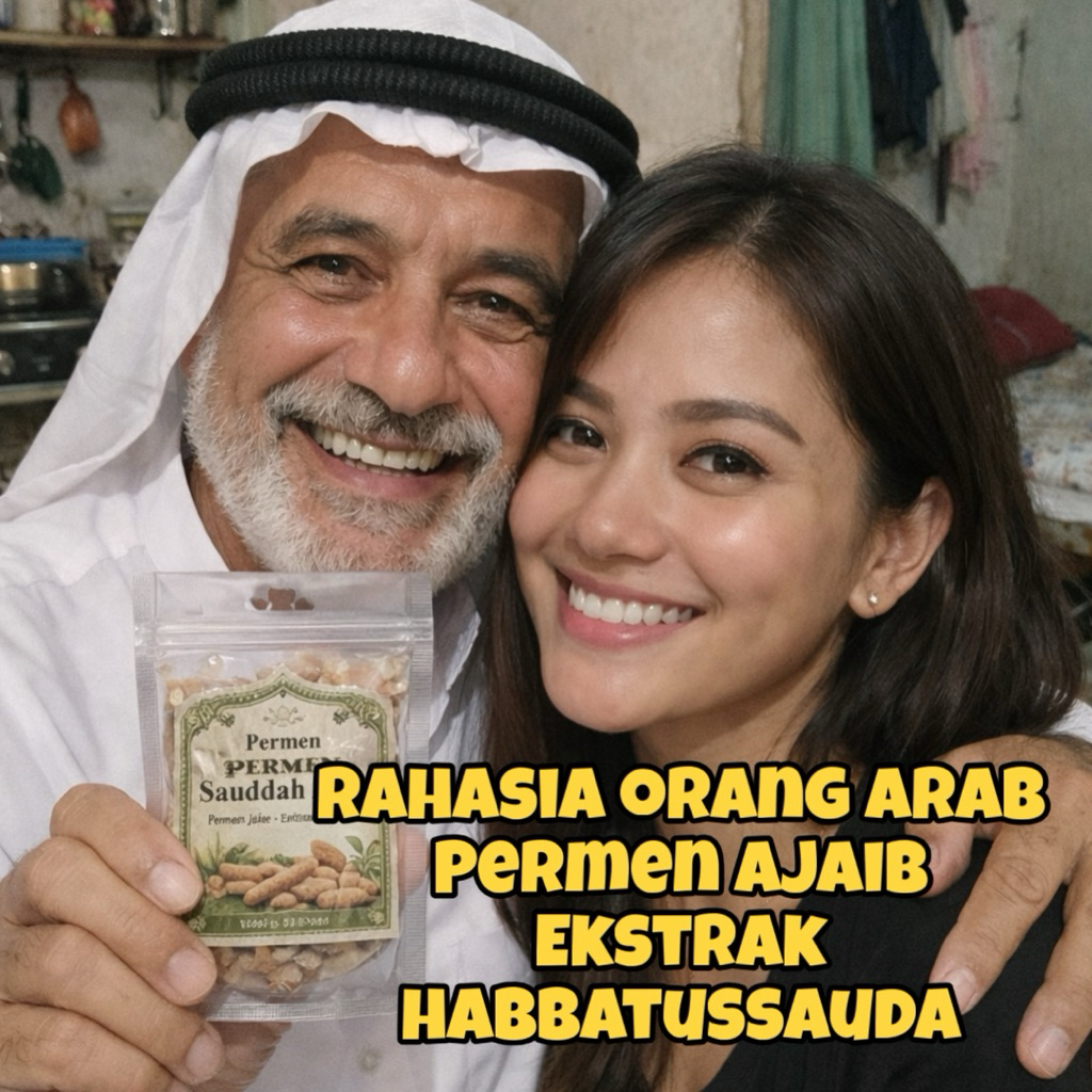 Permen Sauddah Arab Original | Ekstrak Habbatussauda Arab | Permen Vitalitas dan Stamina Pria