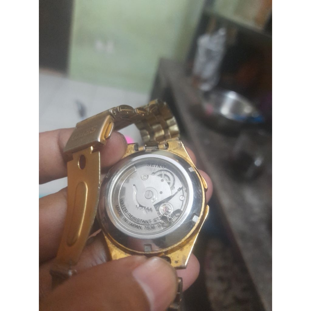 Jam Tangan Automatic Seiko 7S36 Original – Mesin Japan, Klasik Mewah Tanpa Baterai
