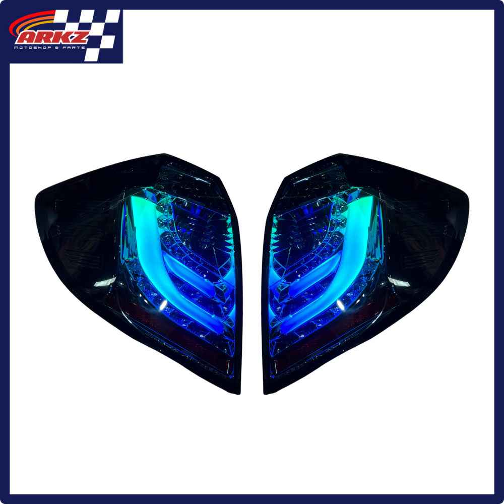 LANGKA Custom Stoplamp Honda Jazz Fit GE8 RS RGB Running Matrix Paddlepop Ledlamp Mika Smoke