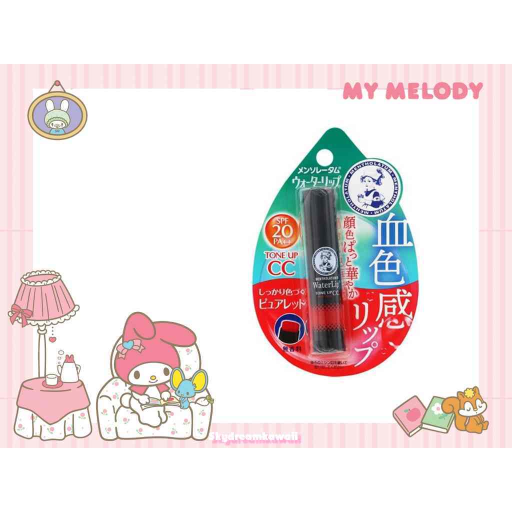 Rohto Mentholatum Water Lip Tone Up CC - Lip Balm Original Japan