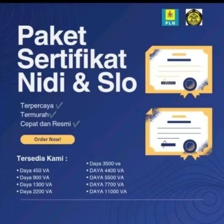 SERTIFIKASI NIDI & SLO