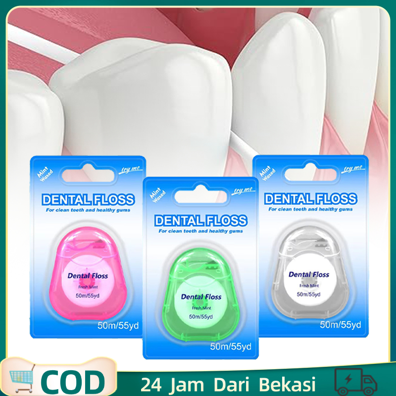 Isi2 Charmi Dental Floss Benang Gigi Dental Floss Oral B 50m Dental Floss Oral B Floss Gigi Oral B