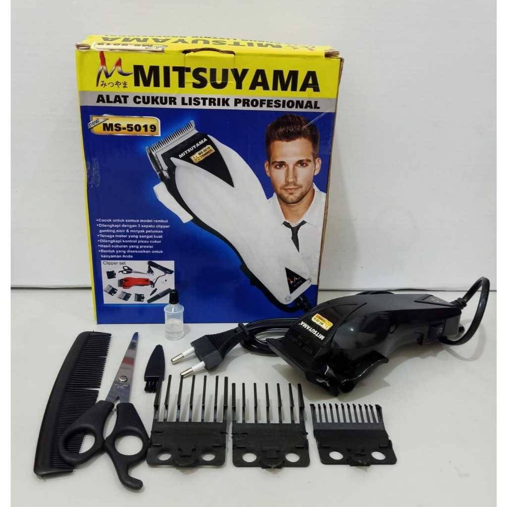 Alat Potong Rambut MS 5019 Seri Madrid Mitsuyama/Alat Cukur Rambut/Hair Clipper Alat Cukur Rambut Li