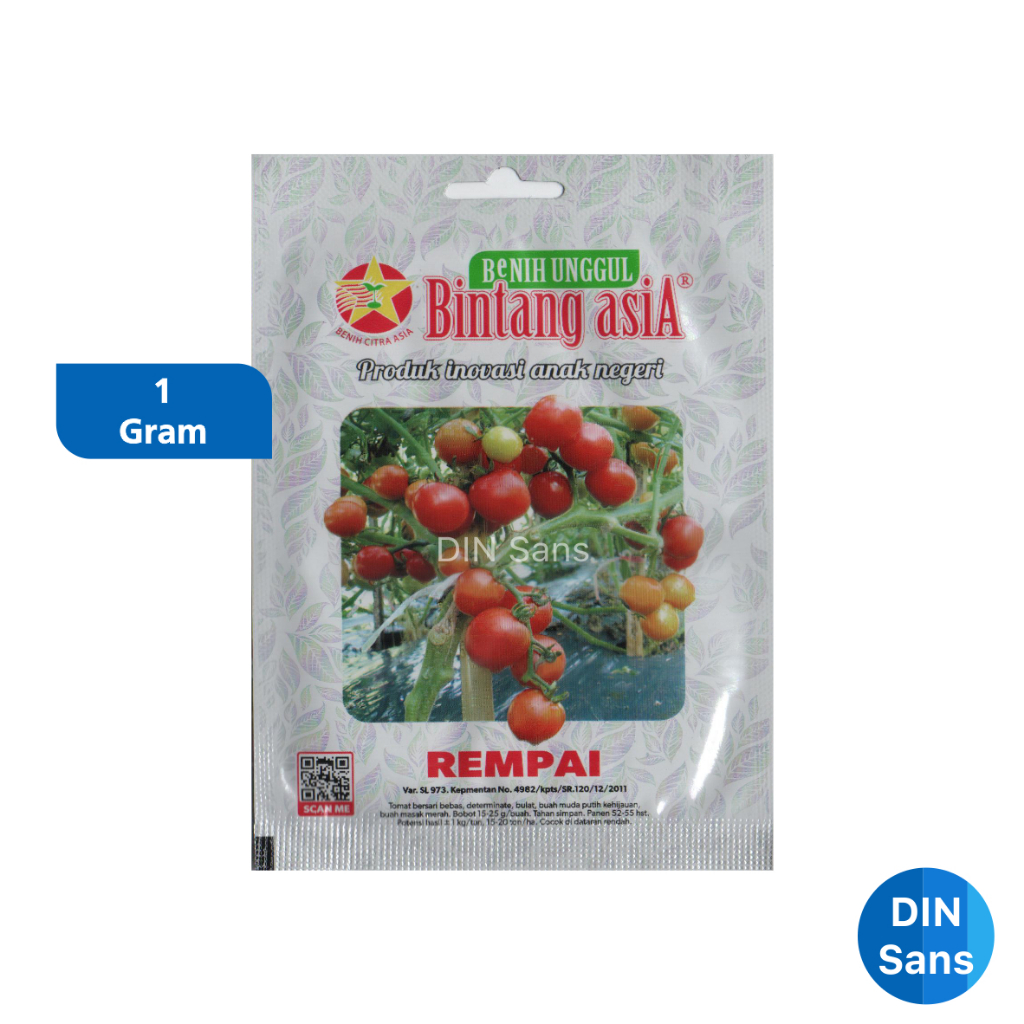 Bintang Asia - Benih Tomat Rempai / Rampai Isi 1 Gram