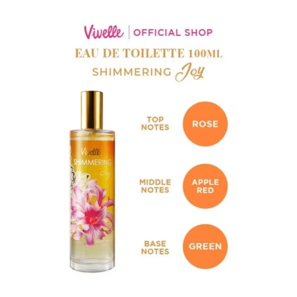 Vivelle Eau De Toilette Designer Parfum Kaca Murah