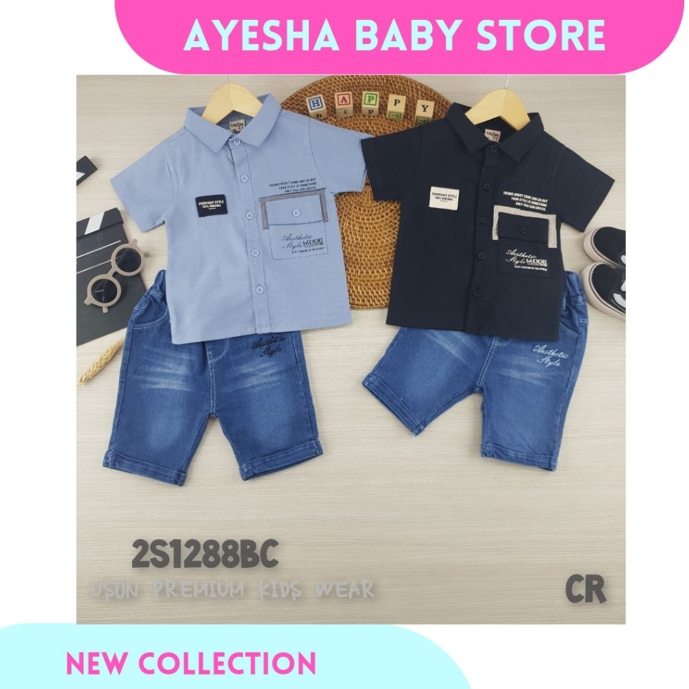 AYESHA Setelan Kemeja Uson Anak Cowok