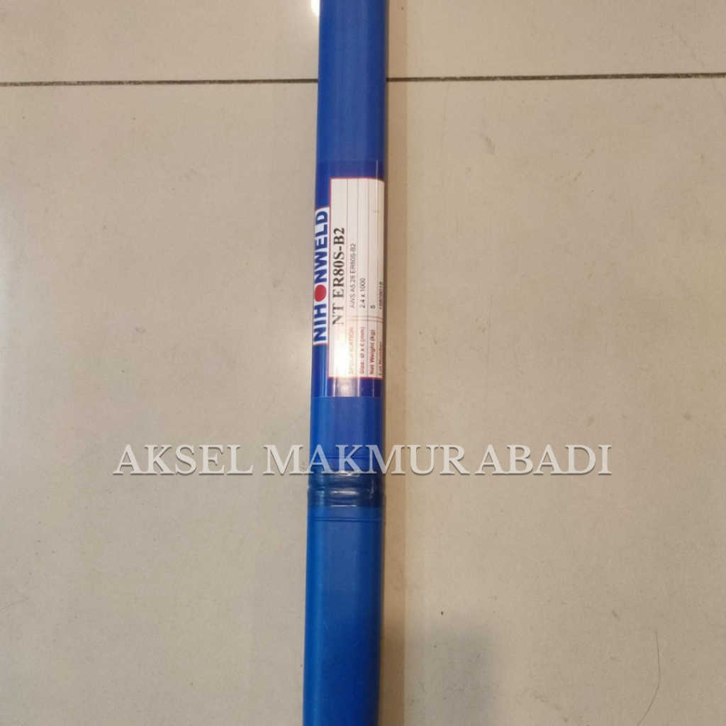 Kawat Las Nihon Weld NT ER80S-B2 2,4MM x 1000MM AWS A5. 28 ER80S-B2