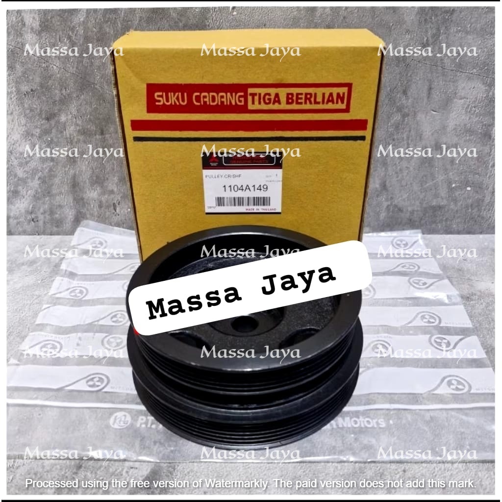 PULLEY PULLY PULI CRANKSHAFT KRUK AS ALL NEW TRITON KL1T PAJERO DAKAR NEW 4N15 2019-2023 1104A149PUL
