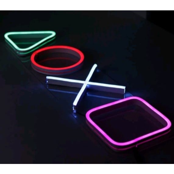 Lampu Neon Sign Neon Flex Model Game Model PS Gaming Dekorasi Kamar