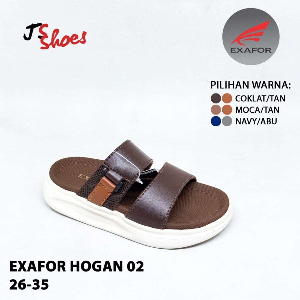 EXAFOR HOGAN 02 - SANDAL SLOP CASUAL ANAK COWOK MERK EXAFOR ORIGINAL