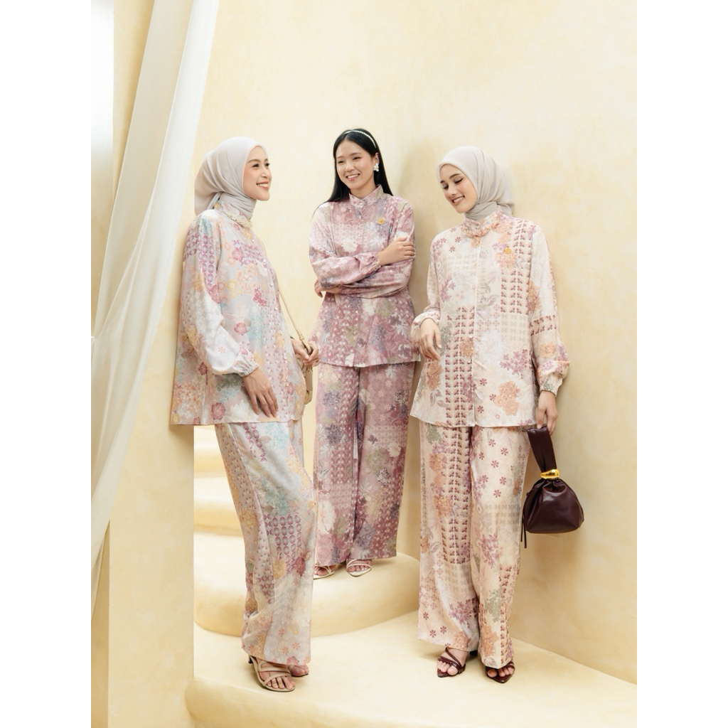 Womenwear - Sabiya Set/Oneset Celana Wanita/Set Santai Cantik/Setelan Lebaran/Busui Friendly/Setelan