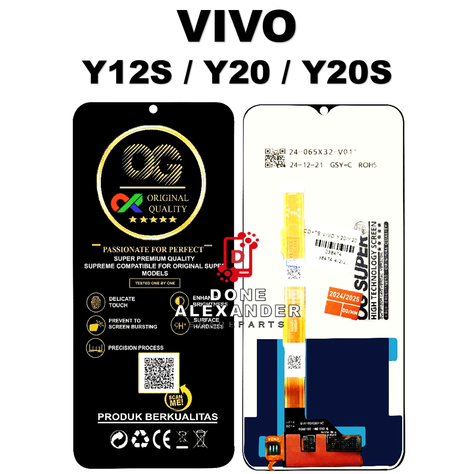 LCD TOUCHSCREEN VIVO Y12S / Y12S 2021 / Y12S V2026 COMPLETE ORIGINAL 100% FULLSET