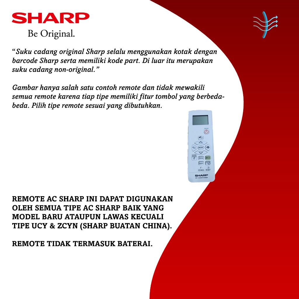 Remote AC Sharp Original