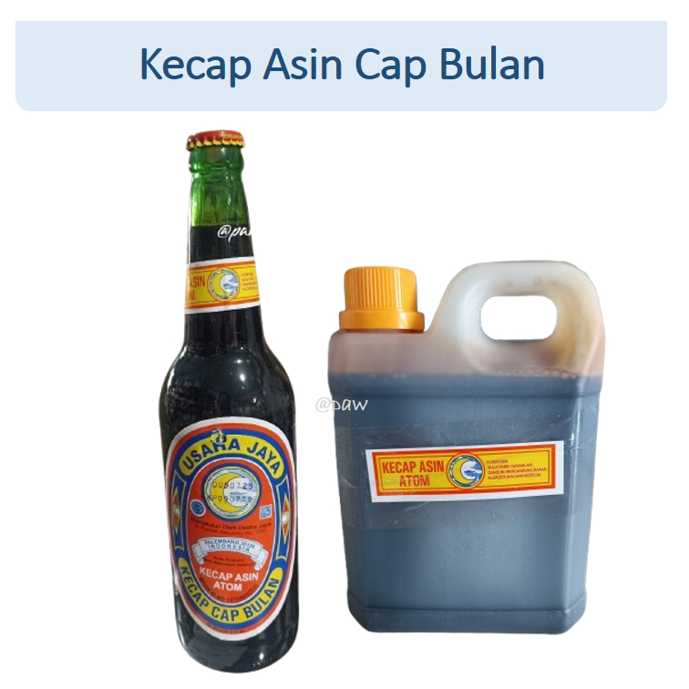 Kecap Asin Cap Bulan / Kecap Asin Botol/Kecap Asin Asli Palembang/ Kecap Asin Usaha Jaya/ Kecap Cap 