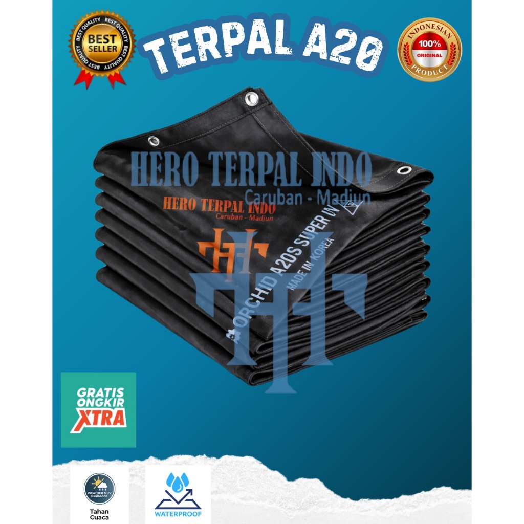 terpal A20s UV super harga 1x1/ custom ukuran
