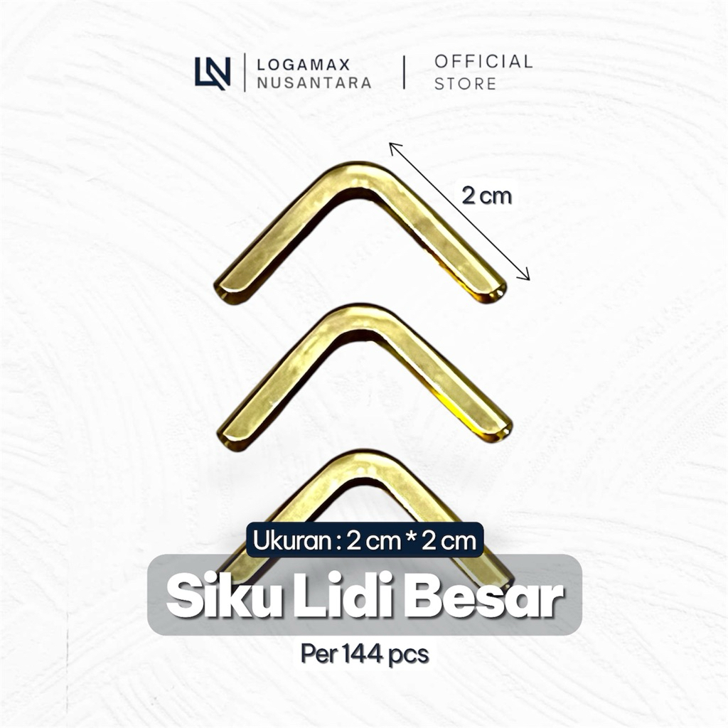 (144 PCS) SIKU LIDI BESAR / SIKU SUDUT BUKU / SIKU MAP/ SIKU BUKU YASIN / SIKU K13 / EMAS / GOLD / G