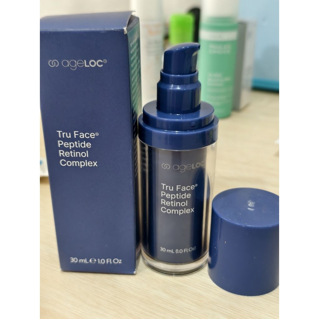 nuskin nu skin ageloc preloved tester tru face peptide retinol complex BPOM