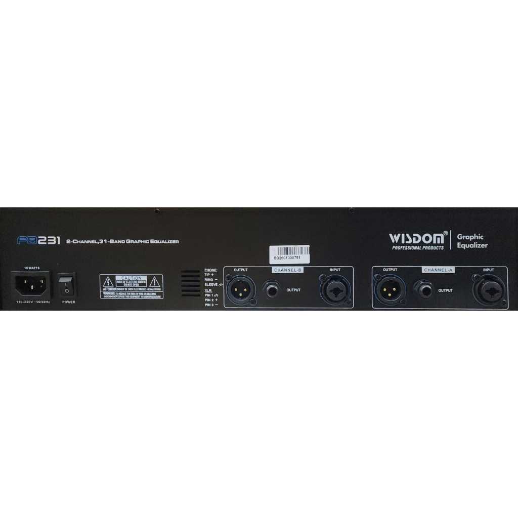 Equalizer Wisdom FB231 2x 31 Band Stereo Graphic