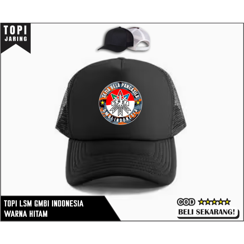 Topi Jaring LSM GMBI Unisex Import R74